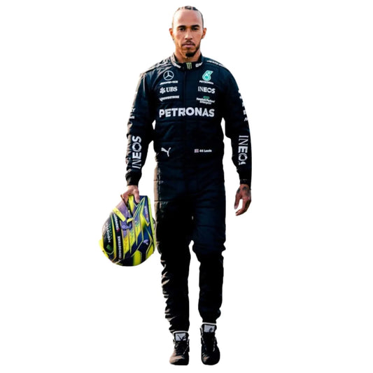 2023 Lewis Hamilton PETRONAS Mercedes Race Suit | Premium F1 Replica