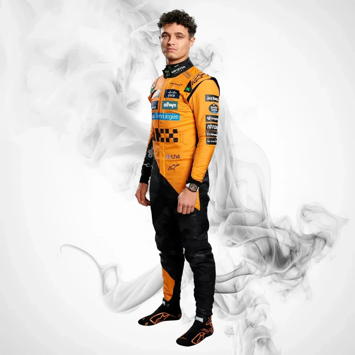 2025 Lando Norris McLaren Race Suit | Premium F1 Replica Racing Suit