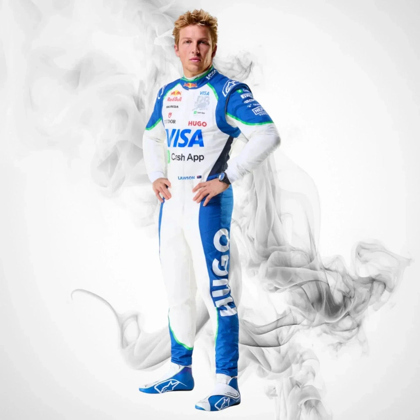 2025 Liam Lawson Visa Cash App Racing Bulls F1 Race Suit | Replica