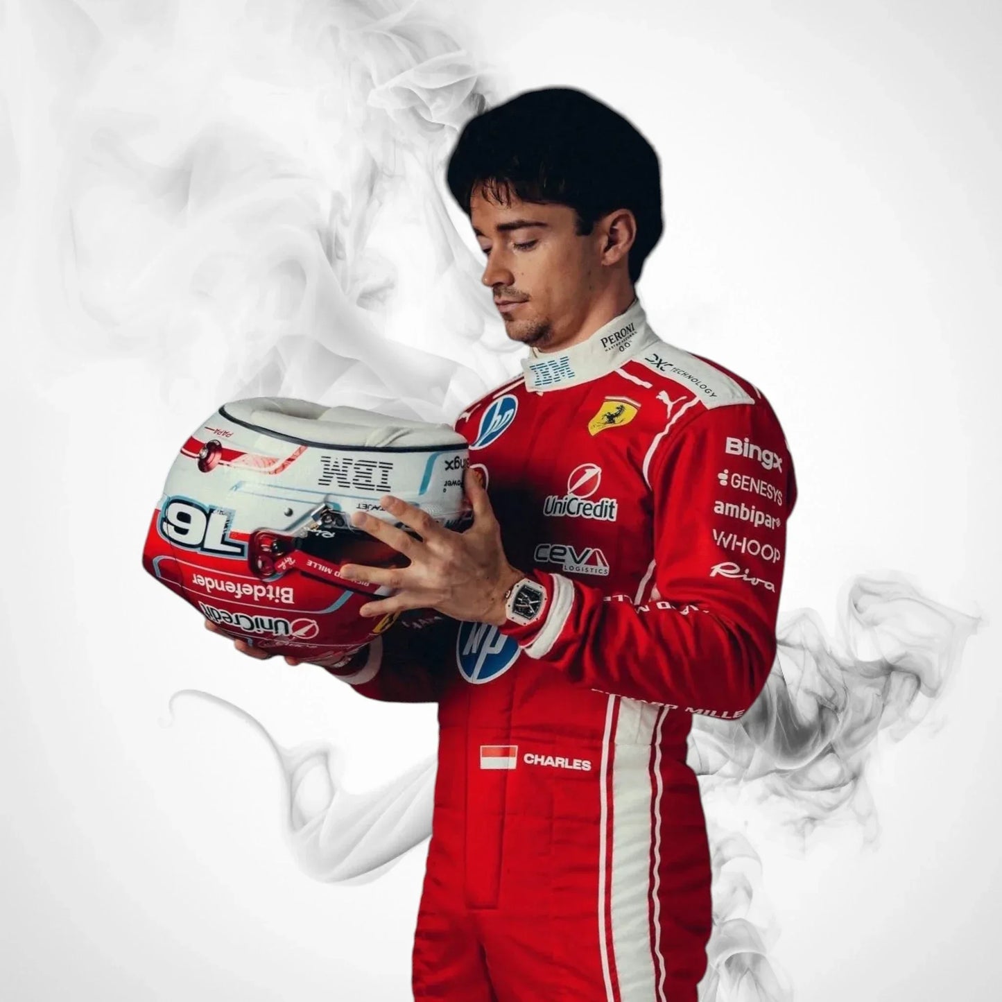 2026 Charles Leclerc Race Suit | Premium Ferrari F1 Replica Racing Suit