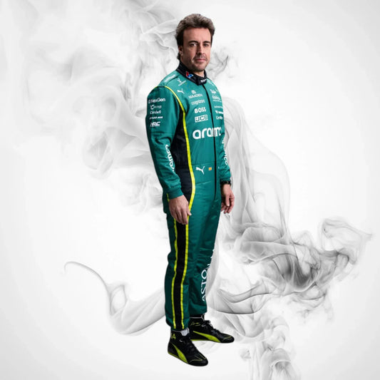 2026 Fernando Alonso Aston Martin Race Suit | Premium F1 Replica Suit