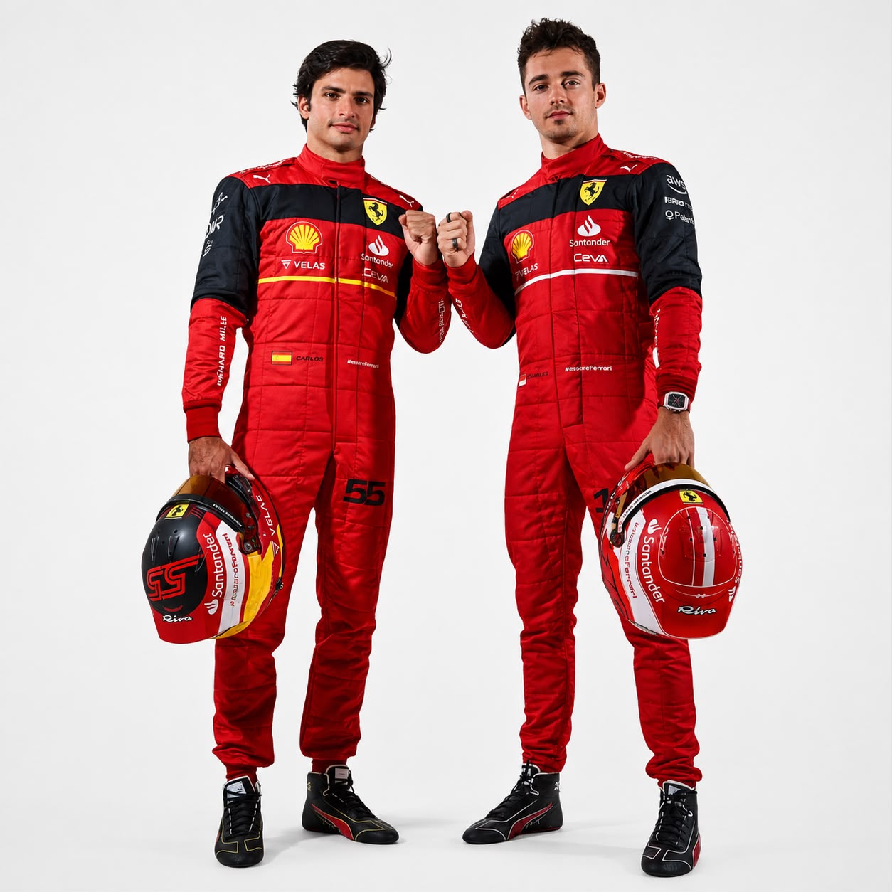 2022 Carlos Sainz Formula 1 Ferrari Team Race Suit | Replica