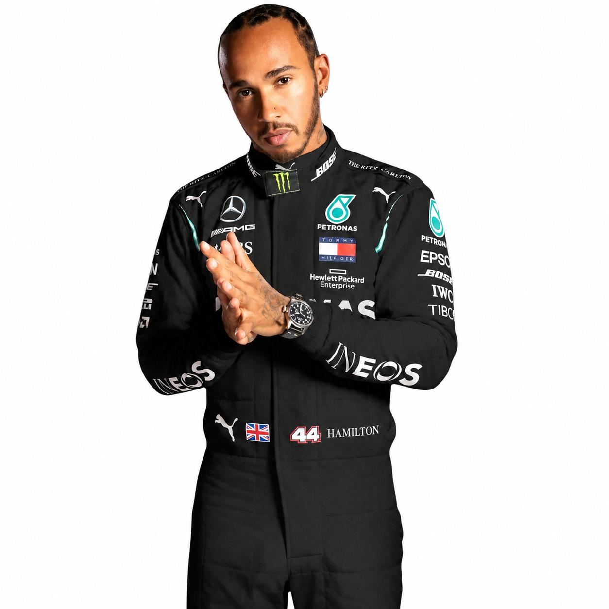 Lewis Hamilton 2020 Mercedes F1 Race Suit | Premium Replica Suit