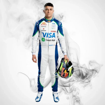 2025 Isack Hadjar F1 Costume Race Suit | Premium Replica Racing Suit