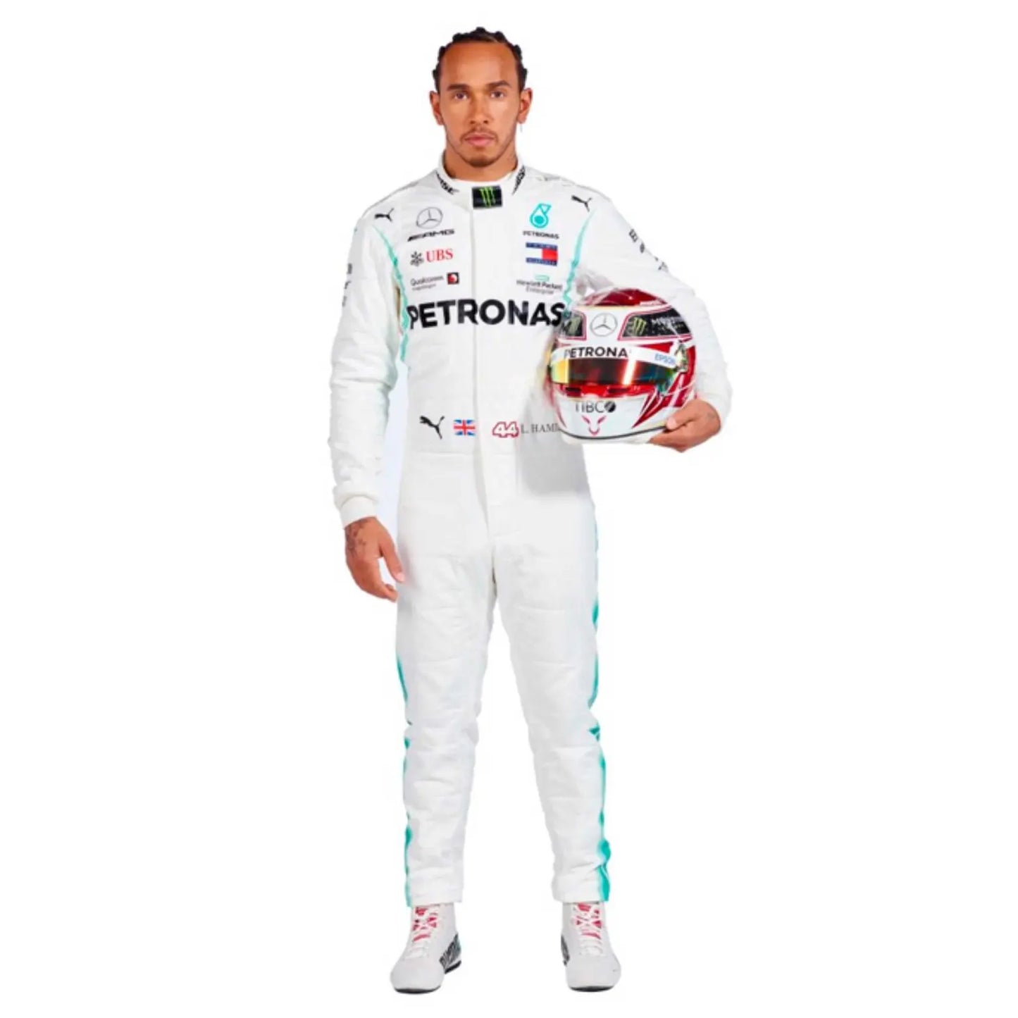 2019 Lewis Hamilton PETRONAS Mercedes Race Suit | Premium F1 Replica