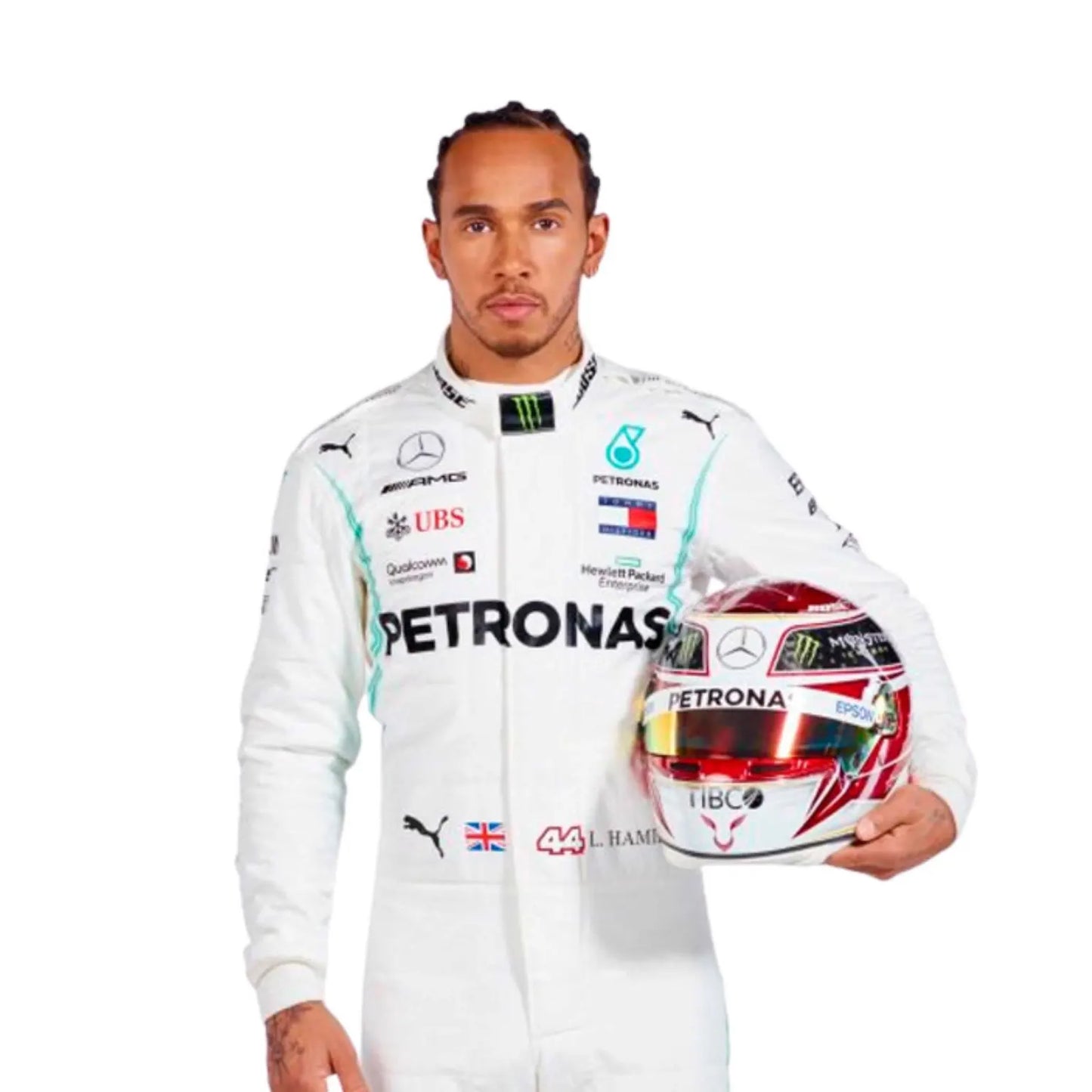 2019 Lewis Hamilton PETRONAS Mercedes Race Suit | Premium F1 Replica