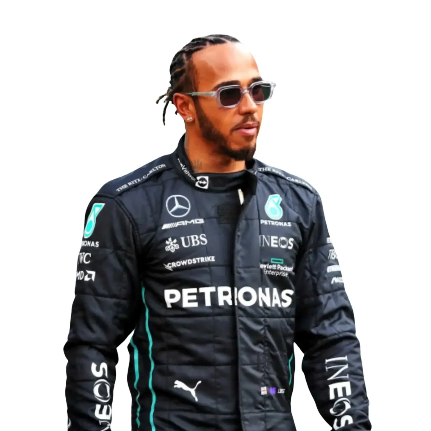 2022 Lewis Hamilton Replica Mercedes Race Suit | Premium F1 Racing Suit