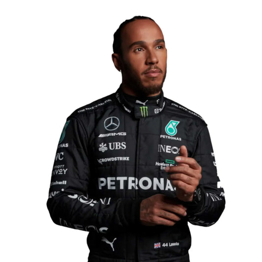 2023 Lewis Hamilton PETRONAS Mercedes Race Suit | Premium F1 Replica