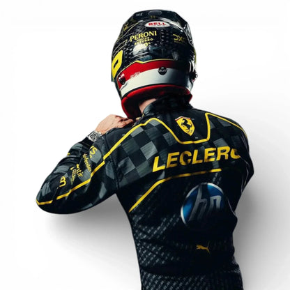 2024 Charles Leclerc Scuderia Ferrari Monza GP F1 Race Suit | Replica
