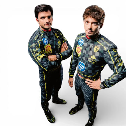 2024 Charles Leclerc Scuderia Ferrari Monza GP F1 Race Suit | Replica