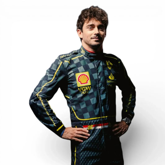 2024 Charles Leclerc Scuderia Ferrari Monza GP F1 Race Suit | Replica