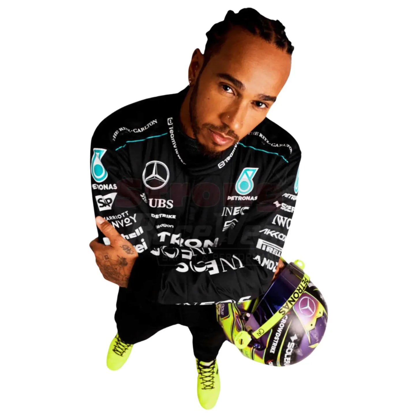 2024 Lewis Hamilton Mercedes Race Suit | Premium F1 Replica Racing Suit