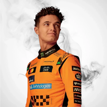 2025 Lando Norris McLaren Race Suit | Premium F1 Replica Racing Suit