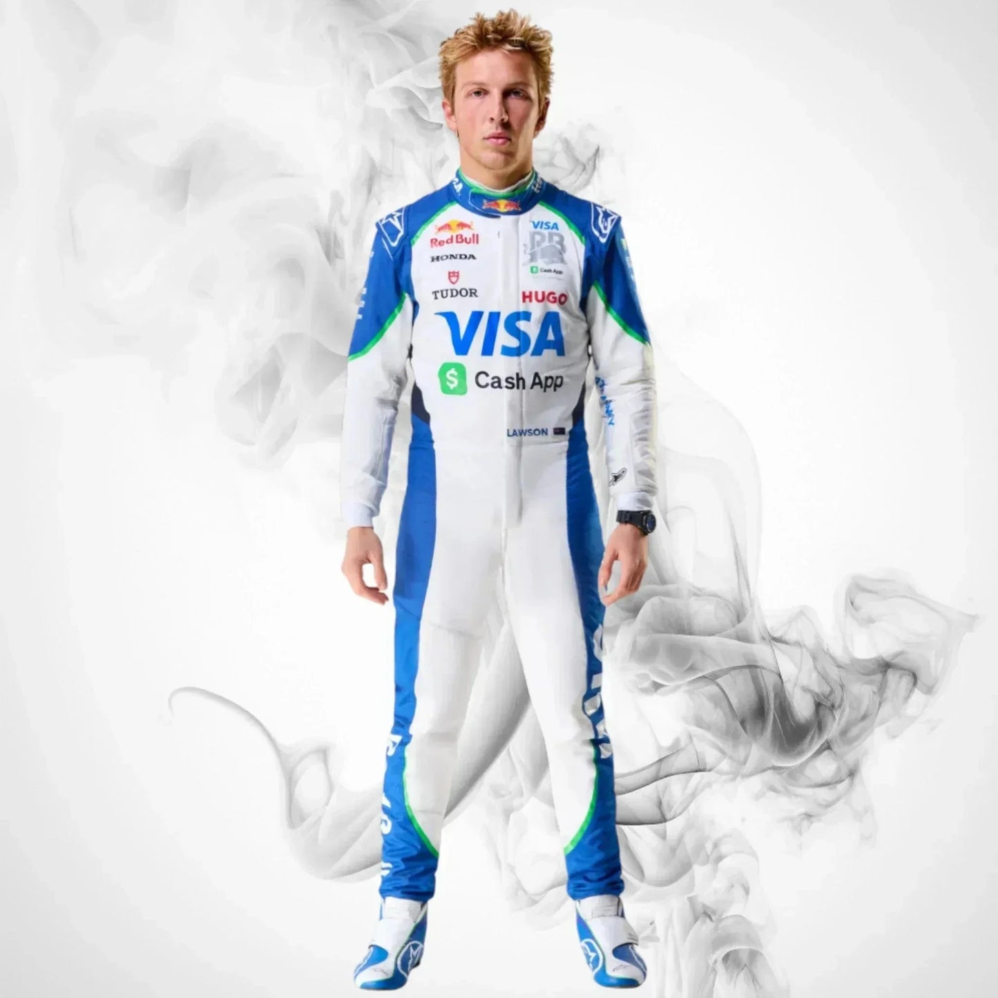 2025 Liam Lawson Visa Cash App Racing Bulls F1 Race Suit | Replica