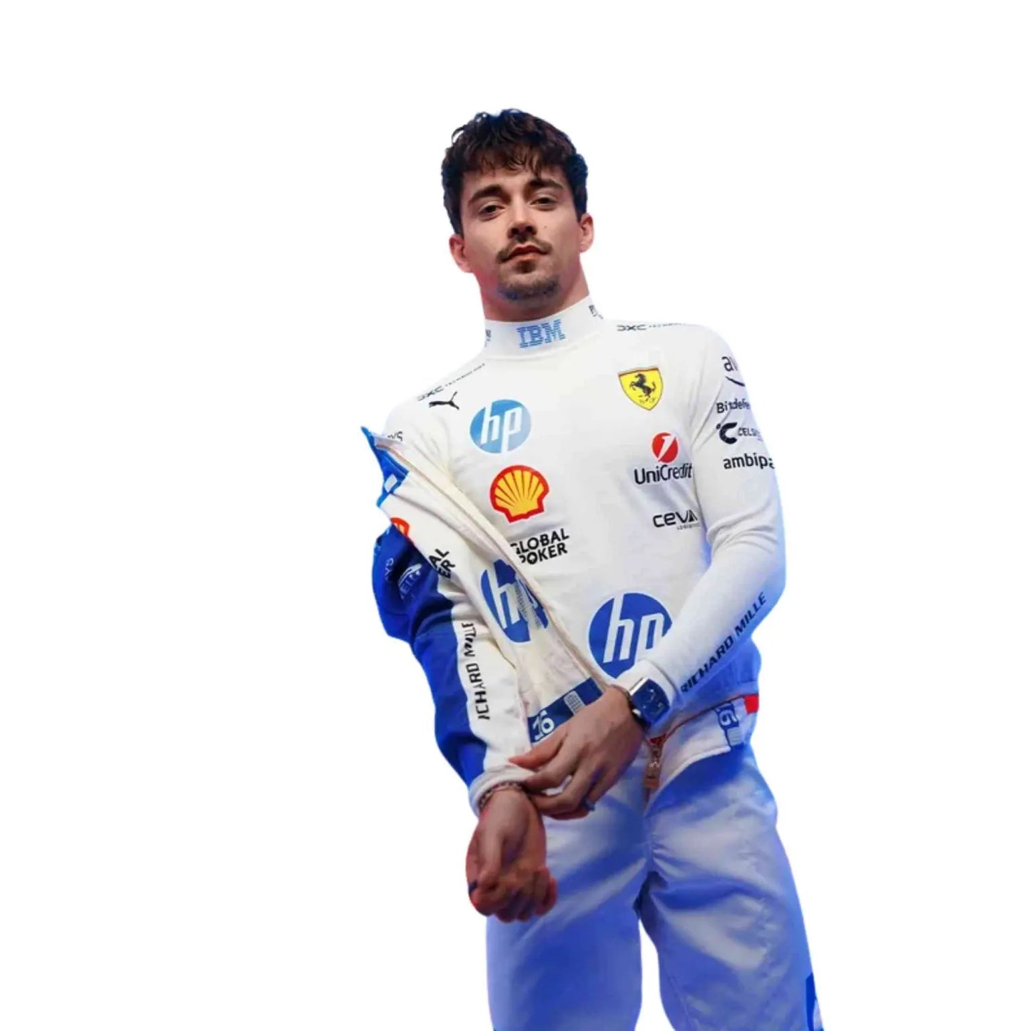 2025 Lewis Hamilon Ferrari Racing Miami GP Race Suit | Premium Replica