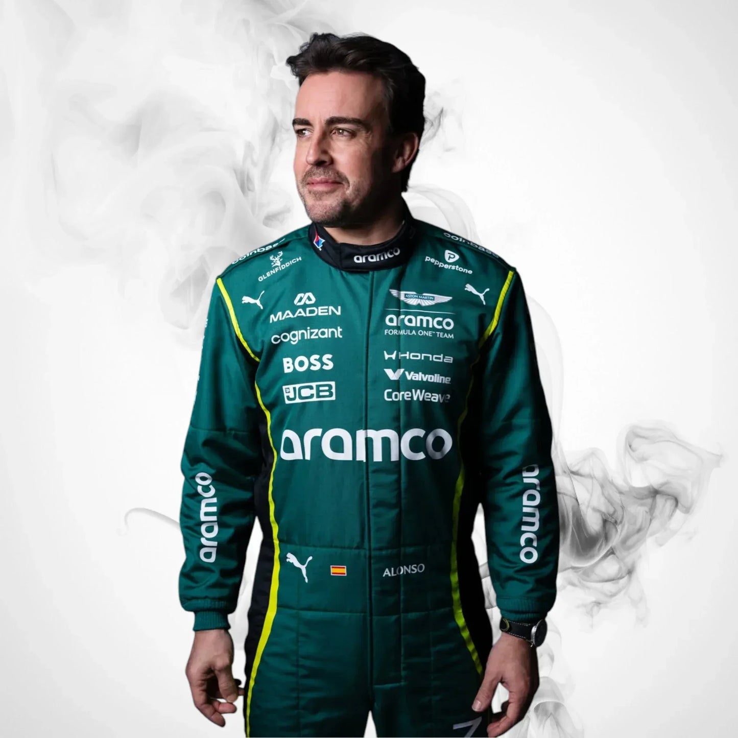 2026 Fernando Alonso Aston Martin Race Suit | Premium F1 Replica Suit