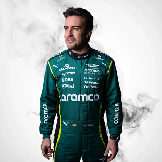 2026 Fernando Alonso Aston Martin Race Suit | Premium F1 Replica Suit
