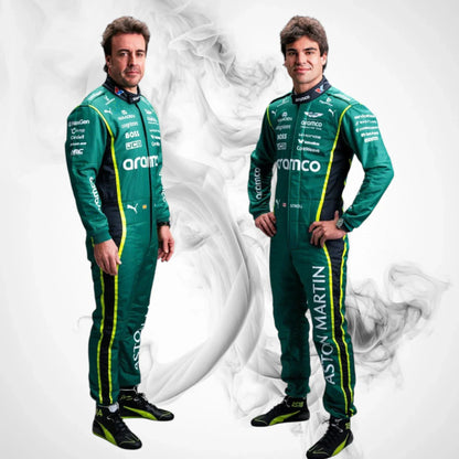 2026 Fernando Alonso Aston Martin Race Suit | Premium F1 Replica Suit
