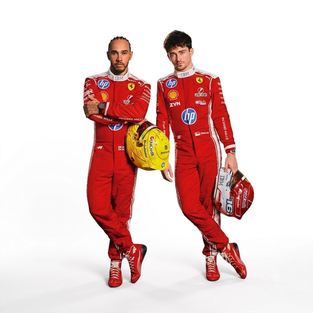 Lewis Hamilton 2026 Ferrari Race Suit | Premium F1 Replica Racing Suit