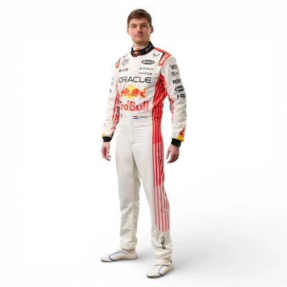 2025 Max Verstappen Red Bull Racing Japanese Race Suit | Replica