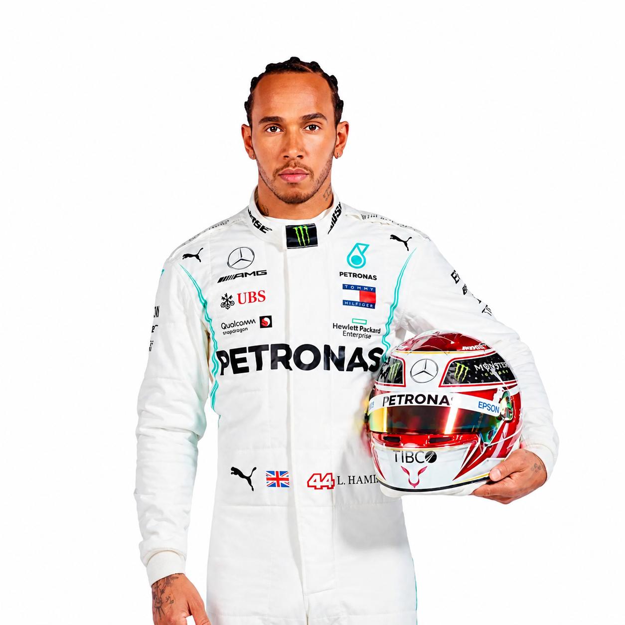 2019 Lewis Hamilton PETRONAS Mercedes Race Suit | Premium F1 Replica