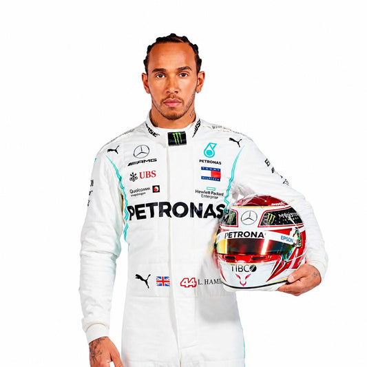 2019 Lewis Hamilton PETRONAS Mercedes Race Suit | Premium F1 Replica