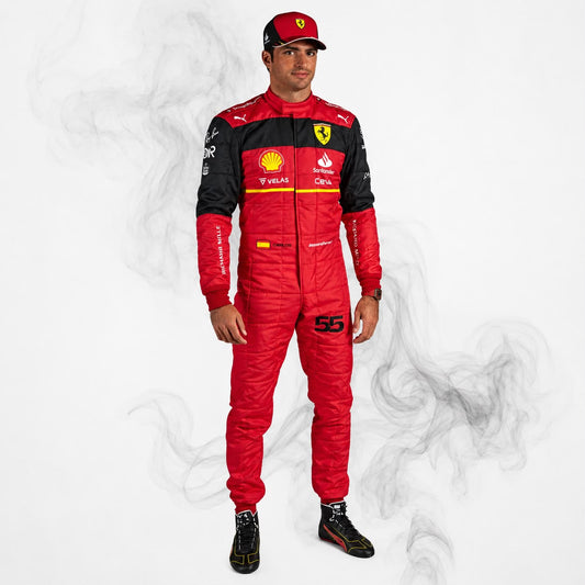 2022 Carlos Sainz Formula 1 Ferrari Team Race Suit | Replica