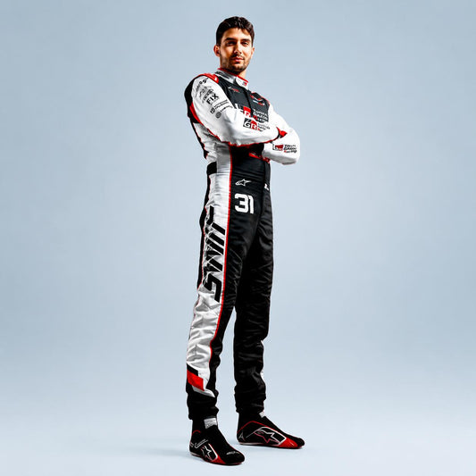 2026 Esteban Ocon  MoneyGram Haas F1 Team Race Suit | Replica Suit