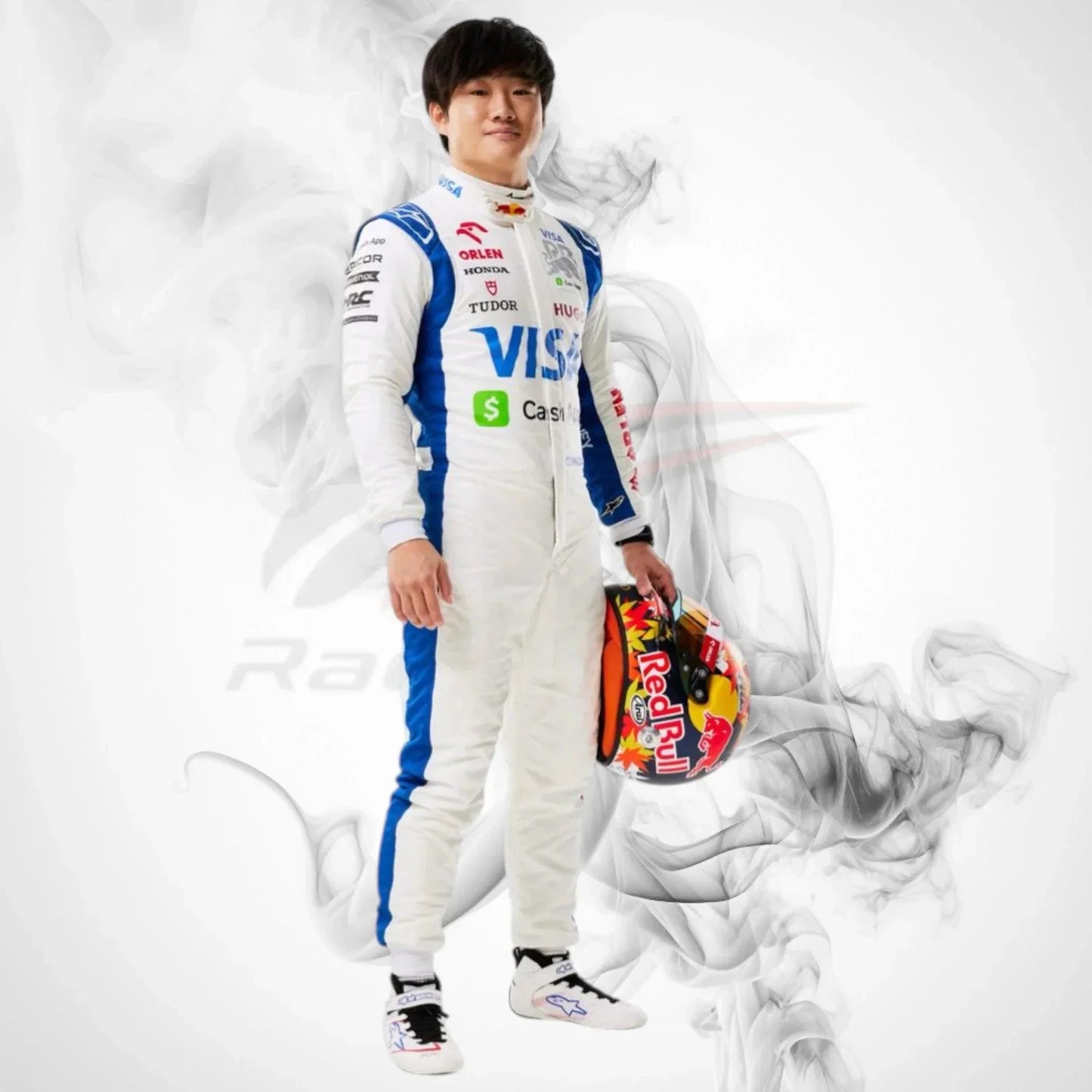 2025 Yuki Tsunoda Visa Cash App F1 Race Suit  Replica Suit