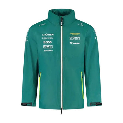 Aston Martin F1 Team 2025 Team Rain Jacket | Motorsport Outerwear