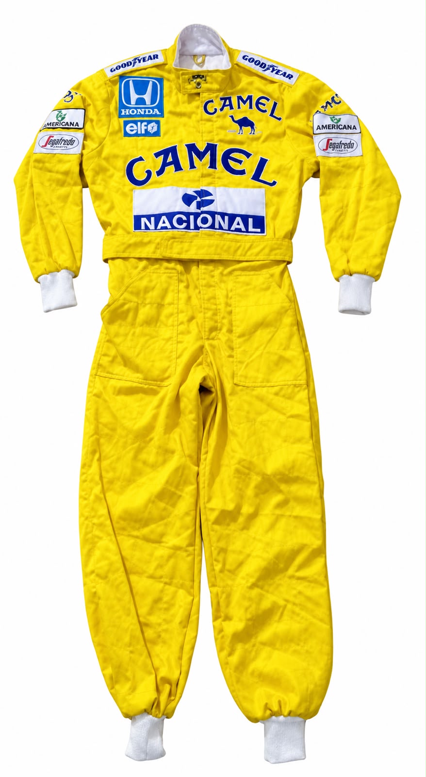 Ayrton Senna Camel 1987 Racing Suit – Sublimation F1 Replica