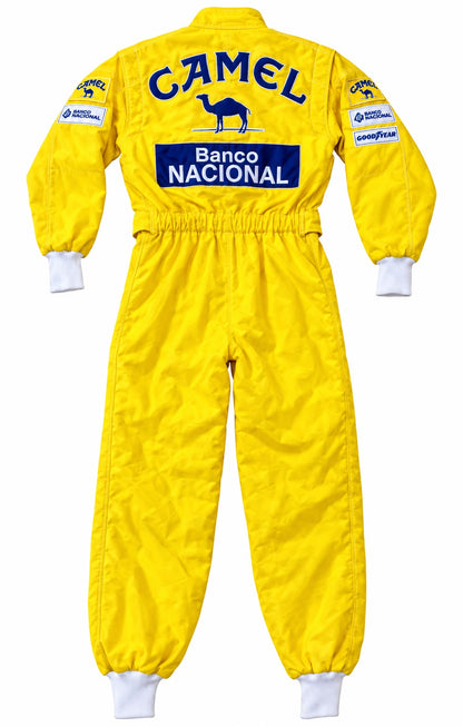 Ayrton Senna Camel 1987 Racing Suit – Sublimation F1 Replica
