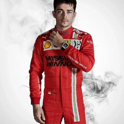 2021 Charles Leclerc Ferrari F1 Racing Suit | Mission Winnow Style