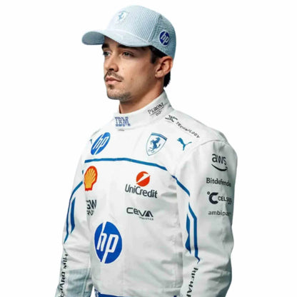 Charles Leclerc 2025 Monaco GP F1 Suit | Ferrari Replica Race Suit
