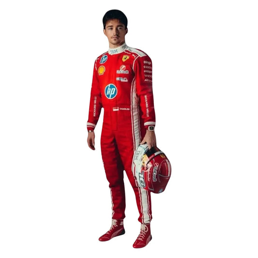 Charles Leclerc 2026 Ferrari F1 Karting Go Kart Racing Suit | Custom Replica