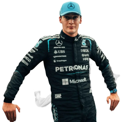 George Russell 2026 F1 Driver Mercedes Race Suit | Premium Replica Racing Suit
