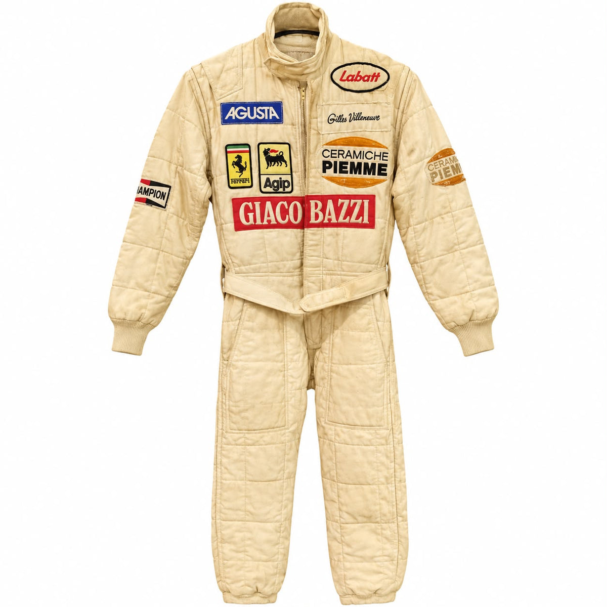 1982 Gilles Villeneuve Ferrari F1 Racing Suit – Vintage Replica
