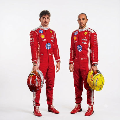 Lewis Hamilton 2026 Ferrari Race Suit | Premium F1 Replica Racing Suit