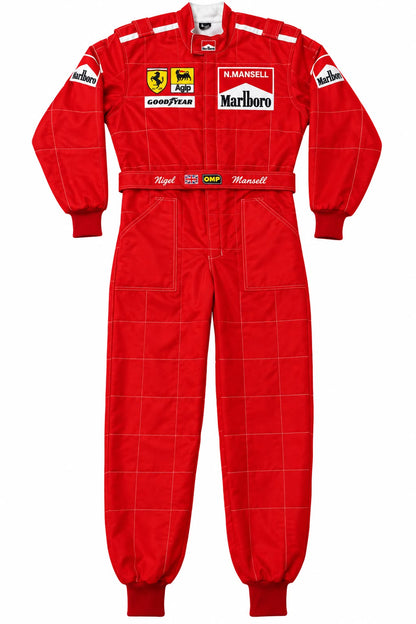 Nigel Mansell Marlboro 1990 F1 Racing Suit – Vintage Replica