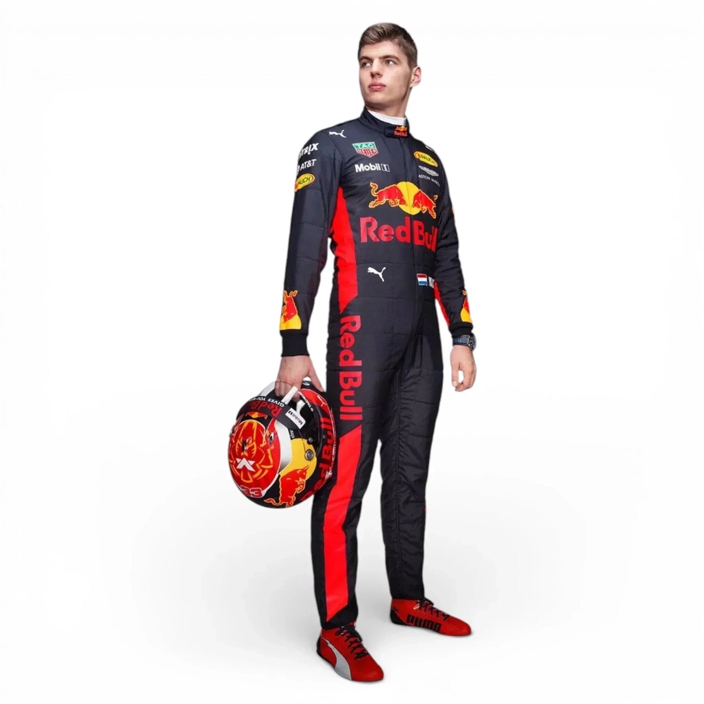 2017 Max Verstappen Race Worn Red Bull Racing Suit | Replica