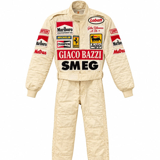 1982 Gilles Villeneuve Ferrari F1 Racing Suit Replica – Vintage