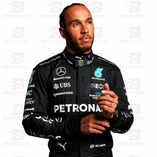 2023 Lewis Hamilton PETRONAS Mercedes Race Suit | Premium F1 Replica