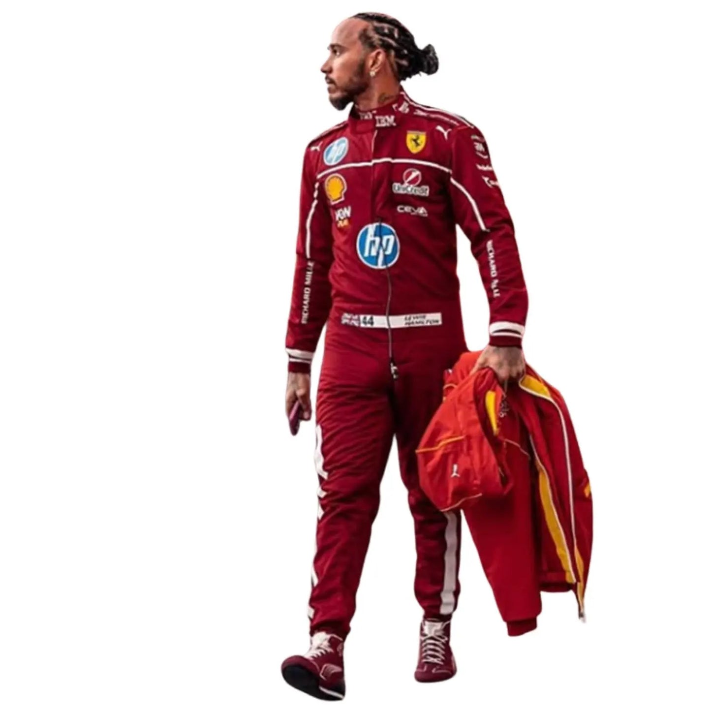 2025 Lewis Hamilton Ferrari F1 Race Suit Replica Racing Jumpsuit