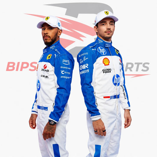 2025 Lewis Hamilon Ferrari Racing Miami GP Race Suit | Premium Replica