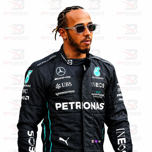 2022 Lewis Hamilton Replica Mercedes Race Suit | Premium F1 Racing Suit