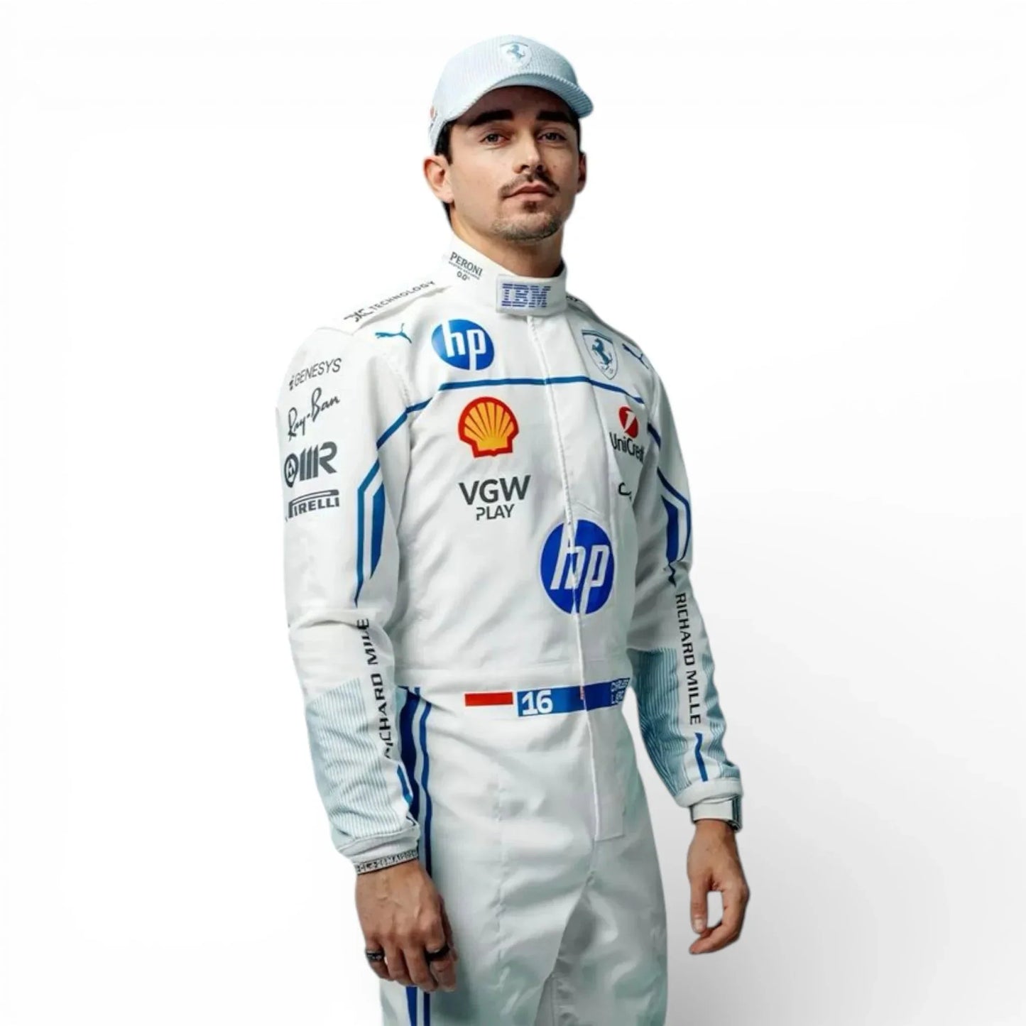 Charles Leclerc 2025 Monaco GP F1 Suit | Ferrari Replica Race Suit
