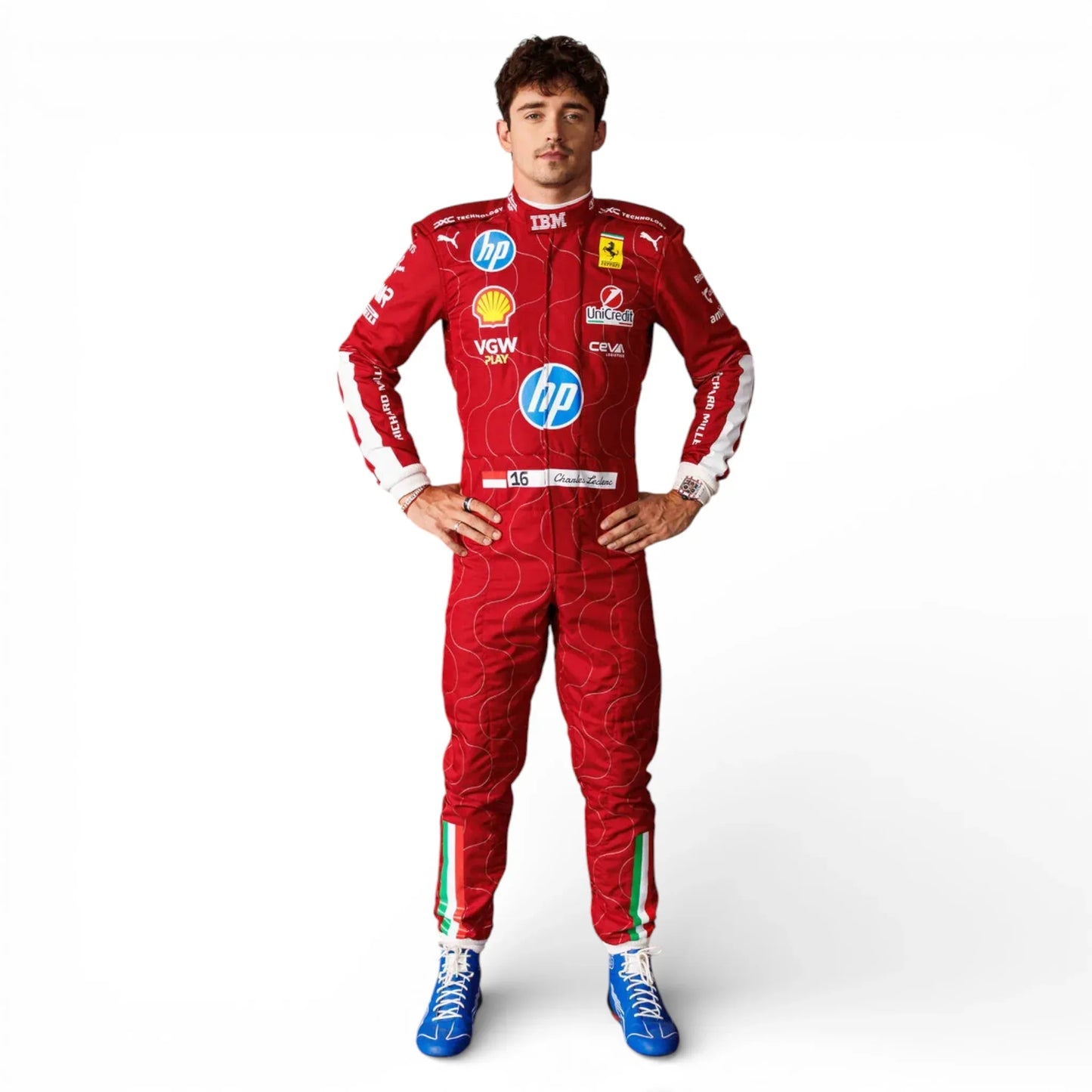 Charles Leclerc Ferrari HP Monza 2025 Race Suit | Premium F1 Replica