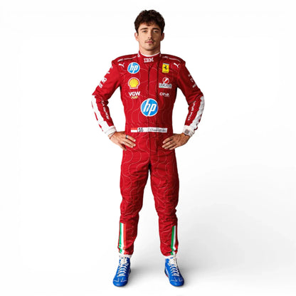 Charles Leclerc Ferrari HP Monza 2025 Race Suit | Premium F1 Replica