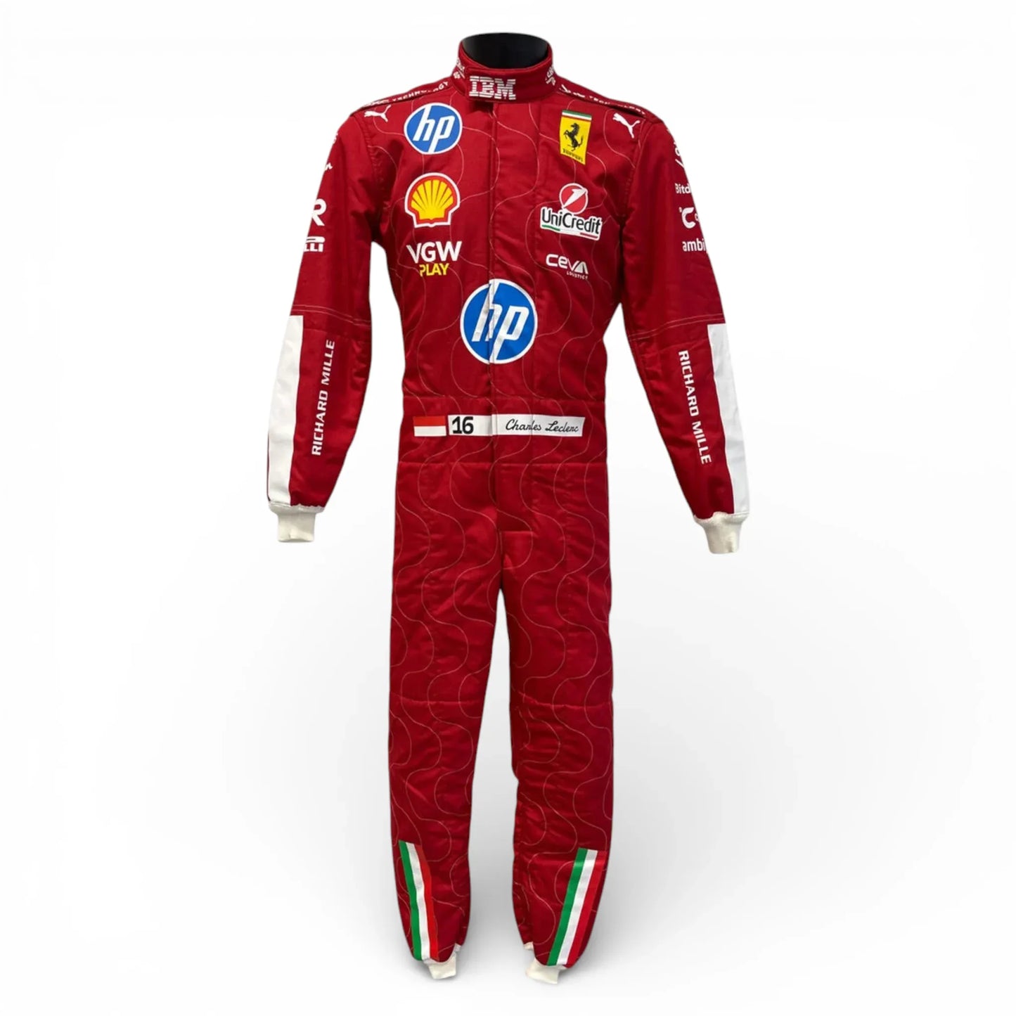 Charles Leclerc Ferrari HP Monza 2025 Race Suit | Premium F1 Replica