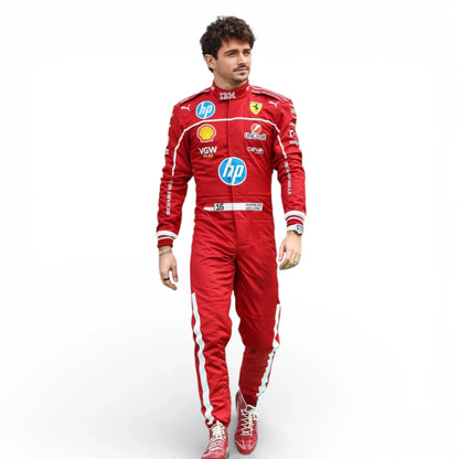 Charles Leclerc Ferrari HP Monza 2025 Race Suit | Premium F1 Replica